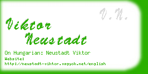 viktor neustadt business card